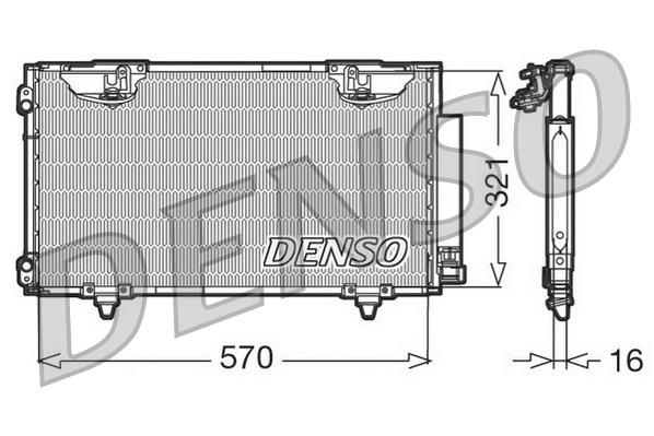 CONDENSER. AİR CONDİTİONİNG TOYOTA AVENSIS 97-03