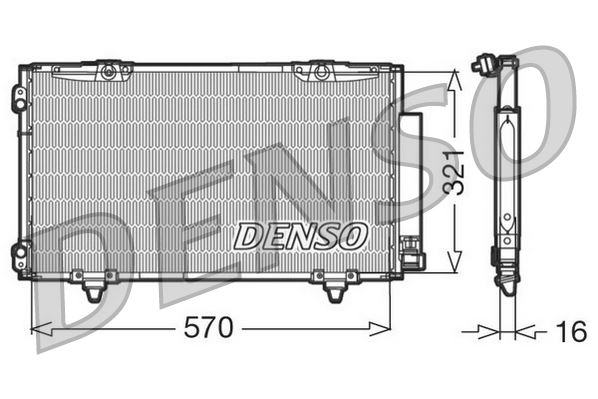 CONDENSER. AİR CONDİTİONİNG TOYOTA AVENSIS 97-03