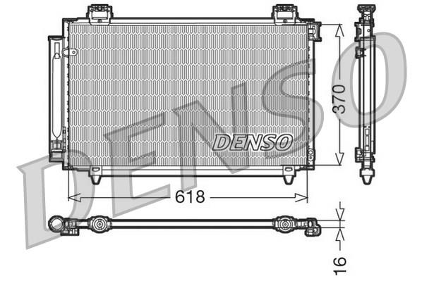 CONDENSER. AİR CONDİTİONİNG TOYOTA AVENSIS 03-09