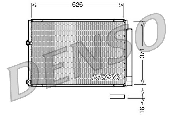 CONDENSER. AİR CONDİTİONİNG TOYOTA PRIUS W1 00-04