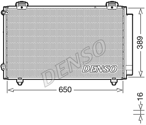 CONDENSER. AİR CONDİTİONİNG TOYOTA COROLLA E12 01-07