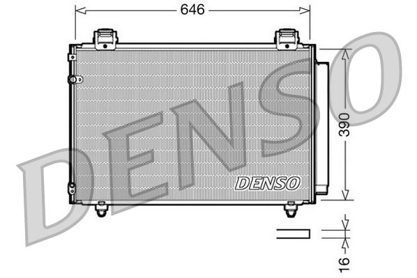 CONDENSER. AİR CONDİTİONİNG TOYOTA AVENSIS 03-09