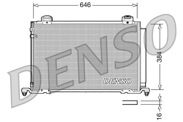 CONDENSER. AİR CONDİTİONİNG TOYOTA AVENSIS 03-09