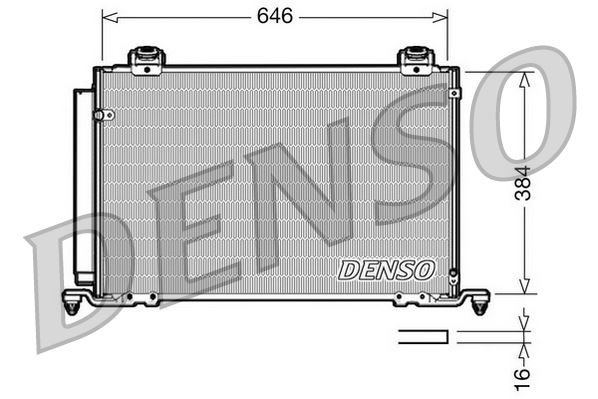 CONDENSER. AİR CONDİTİONİNG TOYOTA AVENSIS 03-09