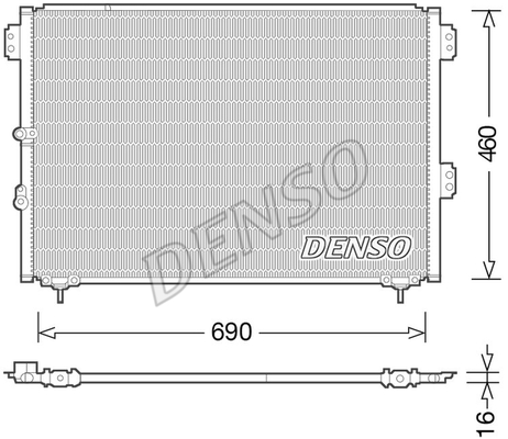 CONDENSER. AİR CONDİTİONİNG TOYOTA HIACE IV 87-12