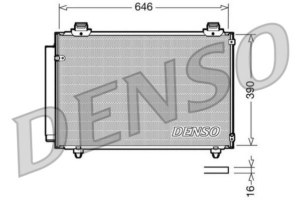 CONDENSER. AİR CONDİTİONİNG TOYOTA AVENSIS 03-09