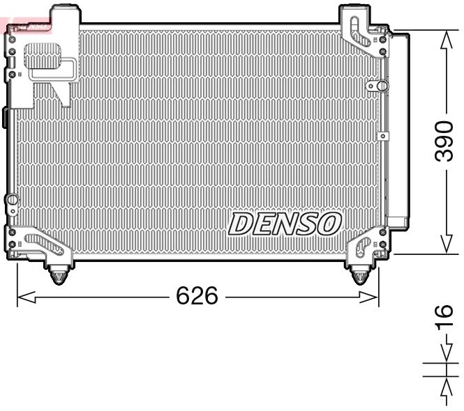CONDENSER. AİR CONDİTİONİNG TOYOTA AVENSIS 03-09