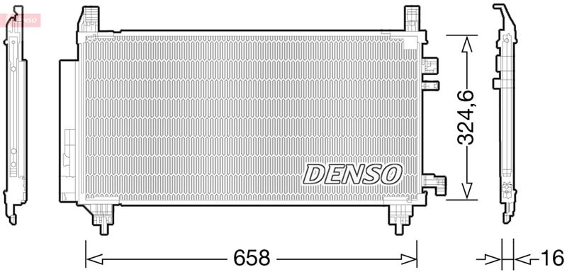 CONDENSER. AİR CONDİTİONİNG TOYOTA VIOS / YARIS 07-13