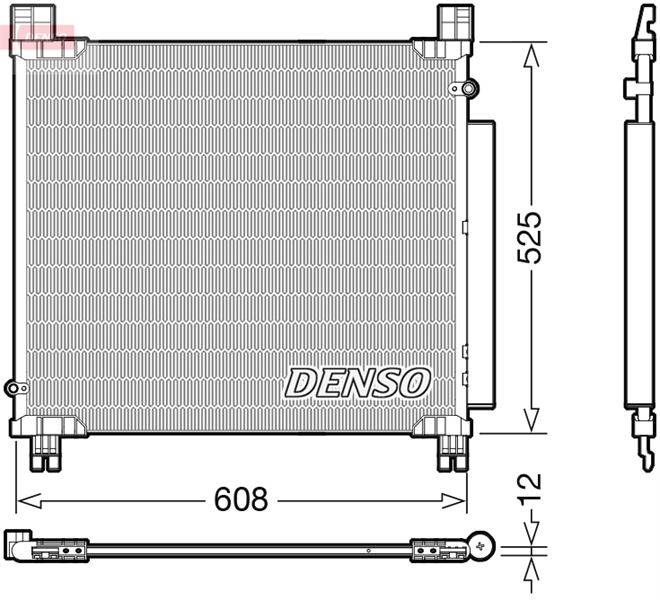 CONDENSER. AİR CONDİTİONİNG TOYOTA HILUX IV 15-