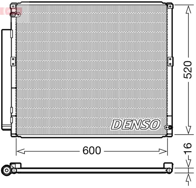CONDENSER. AİR CONDİTİONİNG TOYOTA LAND CRUISER / PRADO J120 02-10