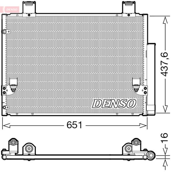 CONDENSER. AİR CONDİTİONİNG TOYOTA HILUX III 05-