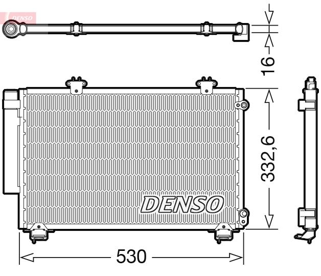 CONDENSER. AİR CONDİTİONİNG TOYOTA YARIS 05-11
