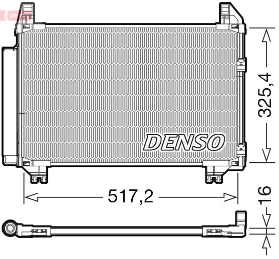 CONDENSER. AİR CONDİTİONİNG TOYOTA VIOS / YARIS 07-13