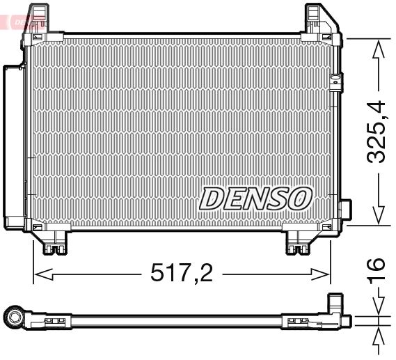 CONDENSER. AİR CONDİTİONİNG TOYOTA AURIS E15 06-12