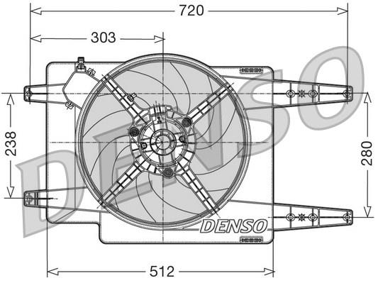 FAN. RADİATOR ALFA ROMEO 164 87-98