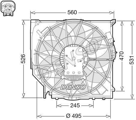 FAN. RADİATOR BMW 1 E81. E87 03-12