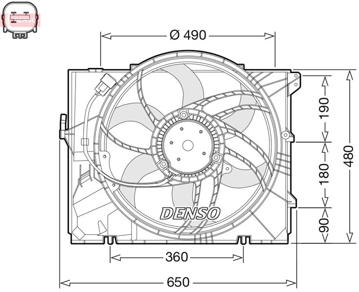 FAN. RADİATOR BMW 1 E81. E87 03-12