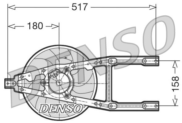 FAN. RADİATOR FIAT CINQUECENTO 91-99