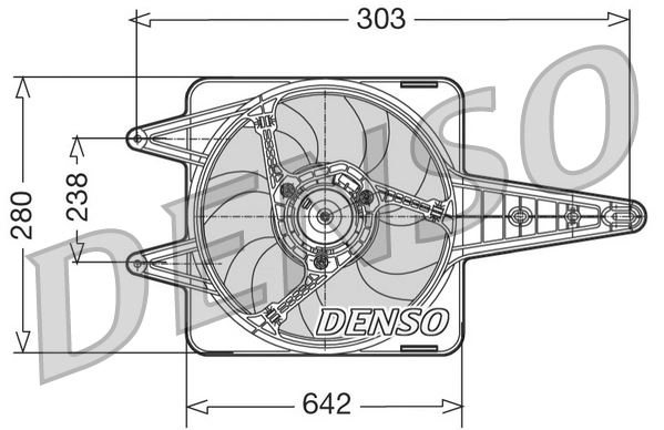 FAN. RADİATOR FIAT UNO 146 83-00