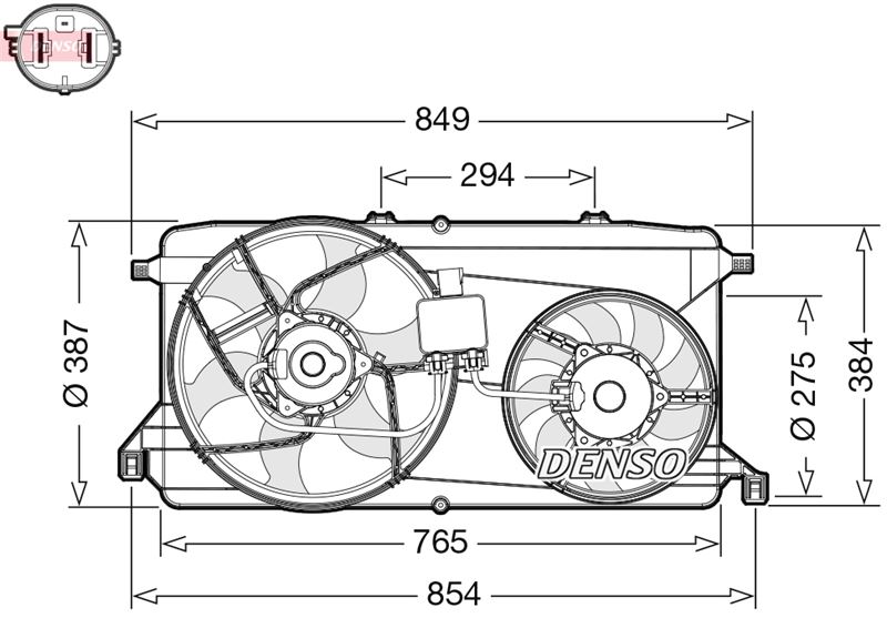 FAN. RADİATOR FORD TRANSIT 06-14