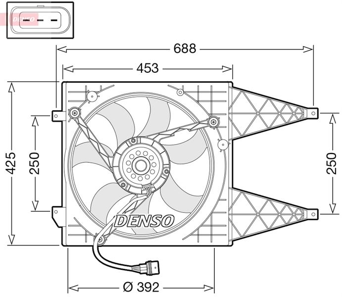 FAN. RADİATOR SEAT CORDOBA 6L 02-09