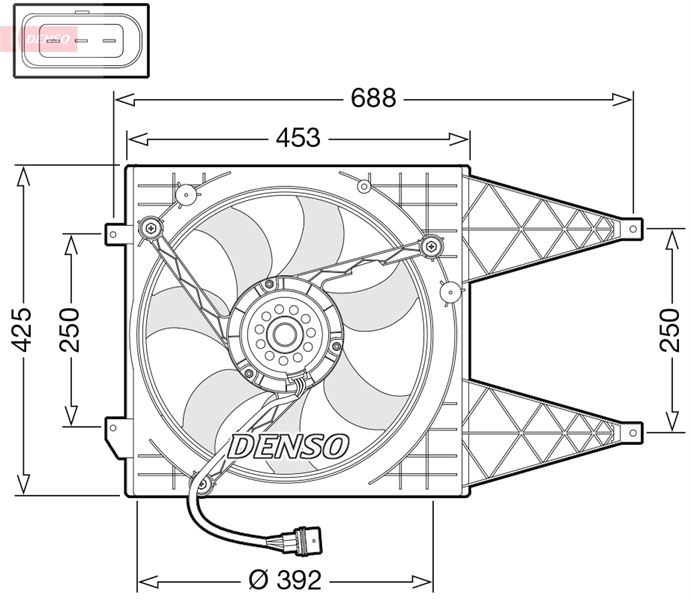 FAN. RADİATOR SEAT CORDOBA 6K2 99-02