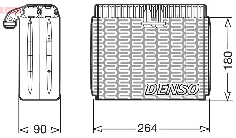 EVAPORATOR. AİR CONDİTİONİNG ALFA ROMEO 145 / 146 94-01