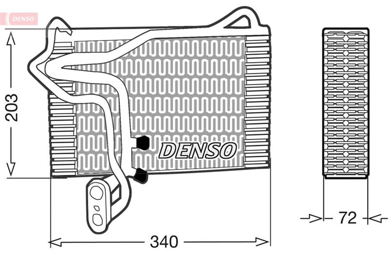 EVAPORATOR. AİR CONDİTİONİNG AUDI 80 89. 8A. B3 86-91