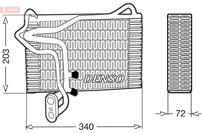 EVAPORATOR. AİR CONDİTİONİNG AUDI 80 8C. B4 91-96