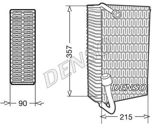 EVAPORATOR. AİR CONDİTİONİNG AUDI 100 4A. C4 90-94
