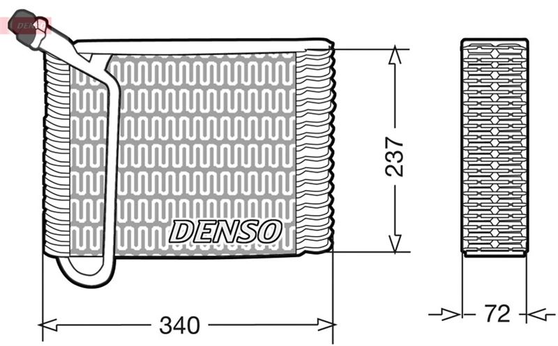 EVAPORATOR. AİR CONDİTİONİNG VOLVO 740 83-92