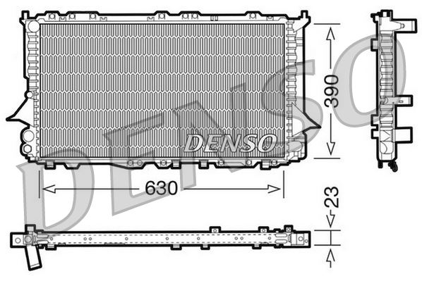 RADİATOR. ENGİNE COOLİNG AUDI 100 44. C3 82-91