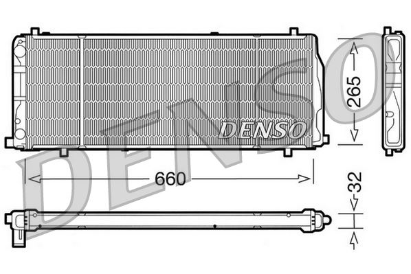 RADİATOR. ENGİNE COOLİNG AUDI 100 43. C2 76-83