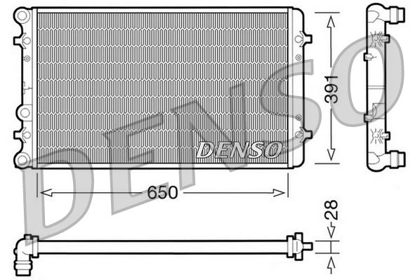 RADİATOR. ENGİNE COOLİNG AUDI A3 8L 96-03
