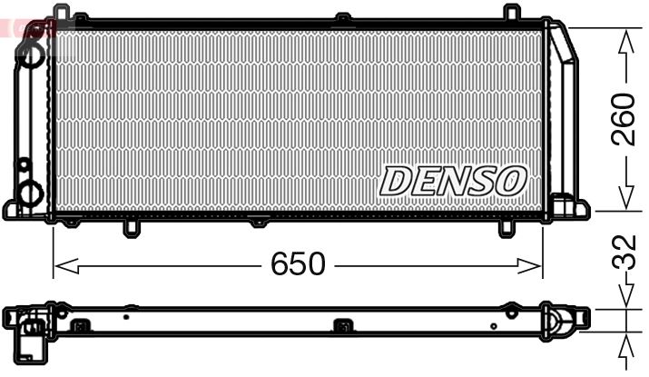 RADİATOR. ENGİNE COOLİNG AUDI 100 43. C2 76-83