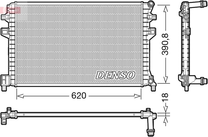 RADİATOR. ENGİNE COOLİNG AUDI A3 8V 12-