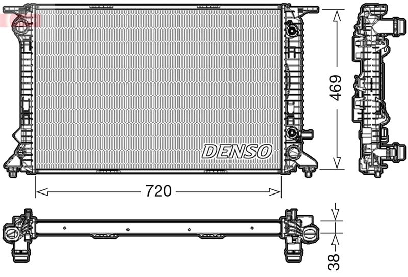 RADİATOR. ENGİNE COOLİNG AUDI A4 8K. B8 07-15