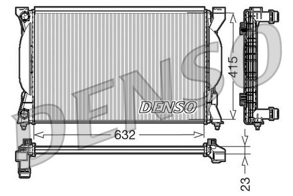RADİATOR. ENGİNE COOLİNG AUDI A4 8E. B6 00-04