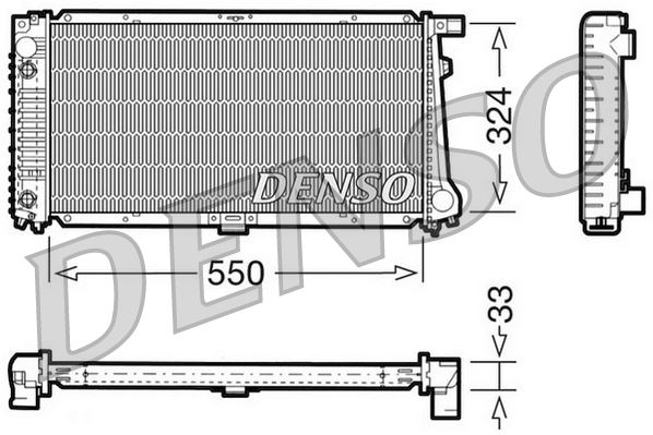 RADİATOR. ENGİNE COOLİNG BMW 5 E34 87-97