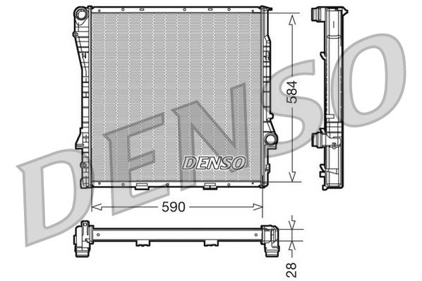 RADİATOR. ENGİNE COOLİNG BMW X5 E53 00-06