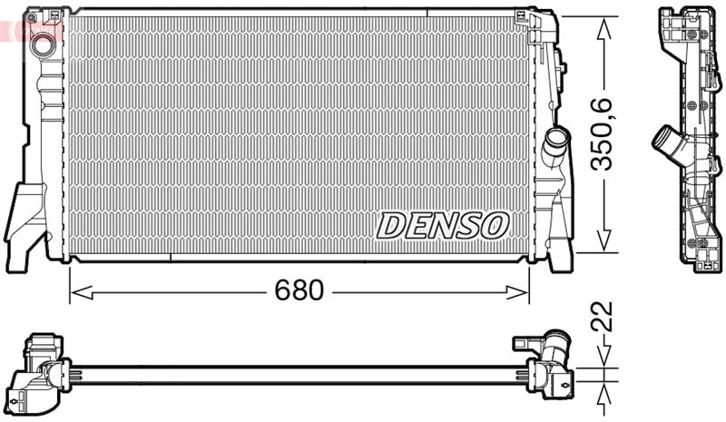 RADİATOR. ENGİNE COOLİNG MINI MINI F55. F56 13-