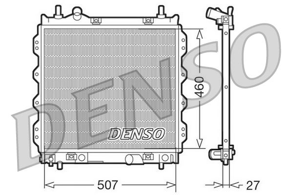 RADİATOR. ENGİNE COOLİNG CHRYSLER PT CRUISER 00-10