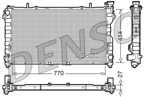 RADİATOR. ENGİNE COOLİNG CHRYSLER VOYAGER IV 00-08