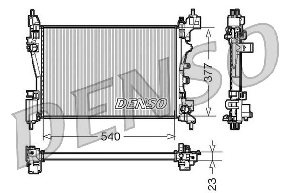 RADİATOR. ENGİNE COOLİNG CITRO N NEMO 08-