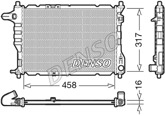 RADİATOR. ENGİNE COOLİNG CHEVROLET MATIZ 05-