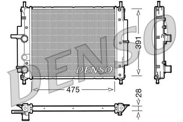 RADİATOR. ENGİNE COOLİNG FIAT MAREA 96-07