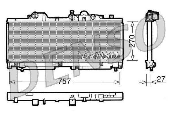 RADİATOR. ENGİNE COOLİNG FIAT PUNTO 93-00