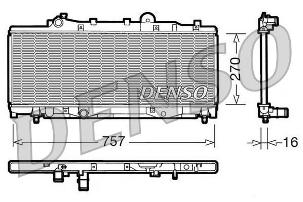 RADİATOR. ENGİNE COOLİNG FIAT PUNTO 93-00