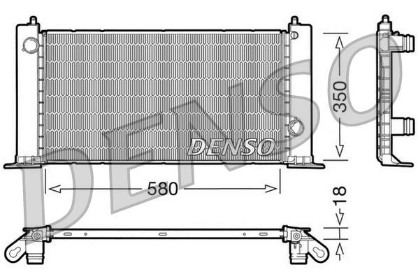 RADYATÖR STILO 1.2-1.4-1.6 16V 02 AC KLİMASIZ MEK 579X325X18