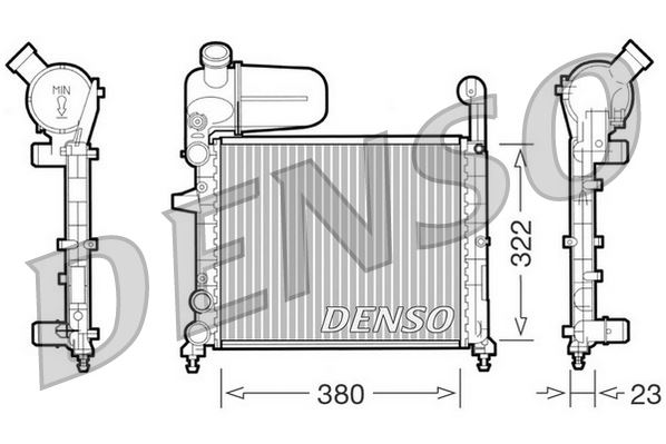 RADİATOR. ENGİNE COOLİNG FIAT TEMPRA 90-96